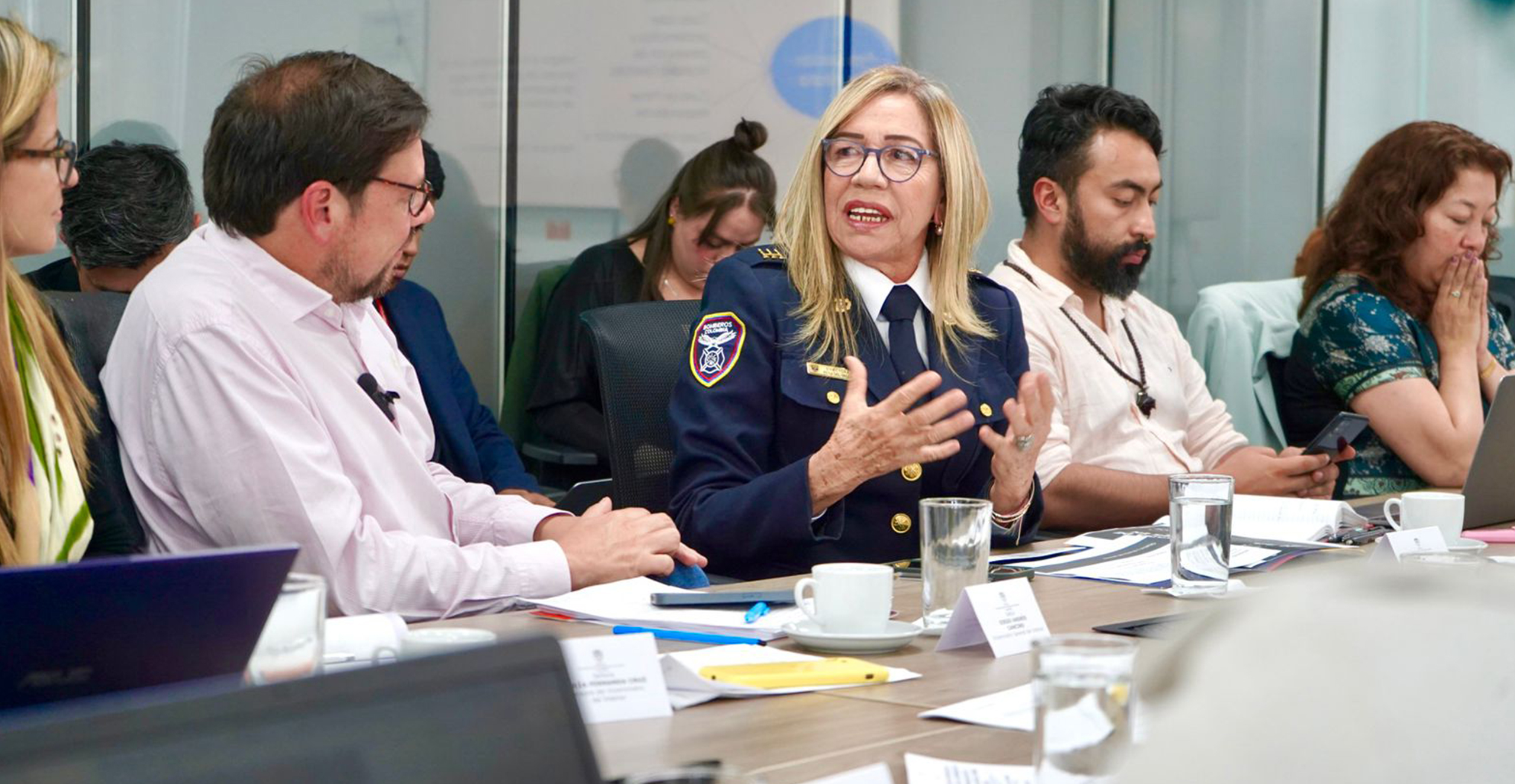 La Directora Nacional de Bomberos Colombia, Capitán en Jefe, Lourdes Del Socorro Peña del Valle, participó del encuentro y socialización de la estrategia del programa Jóvenes en Paz