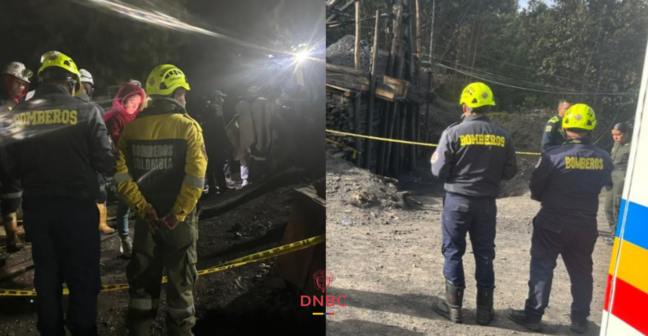Bomberos de Chocontá atienden emergencia por accidente minero en el municipio de Guachetá