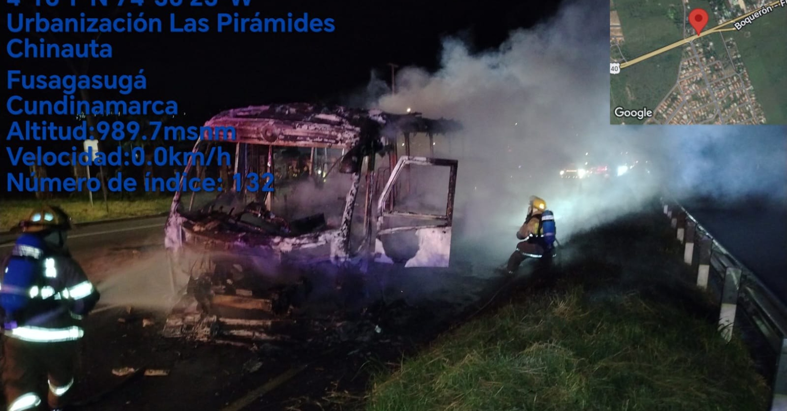 Incendio vehicular en la vía Bogotá–Girardot deja dos víctimas fatales en Fusagasugá