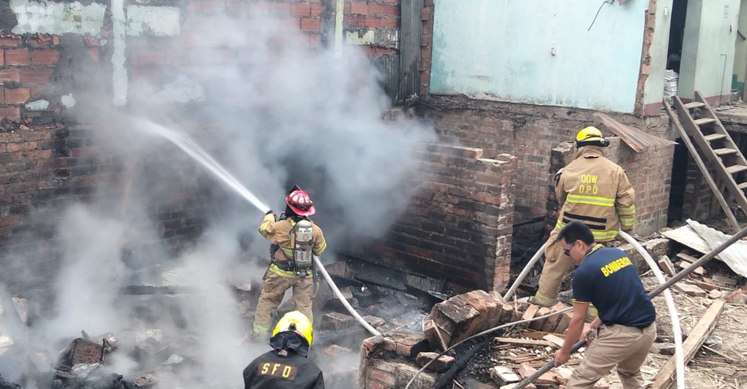Incendio estructural en Líbano, Tolima, fue controlado por el Cuerpo de Bomberos Voluntarios sin afectación a predios vecinos