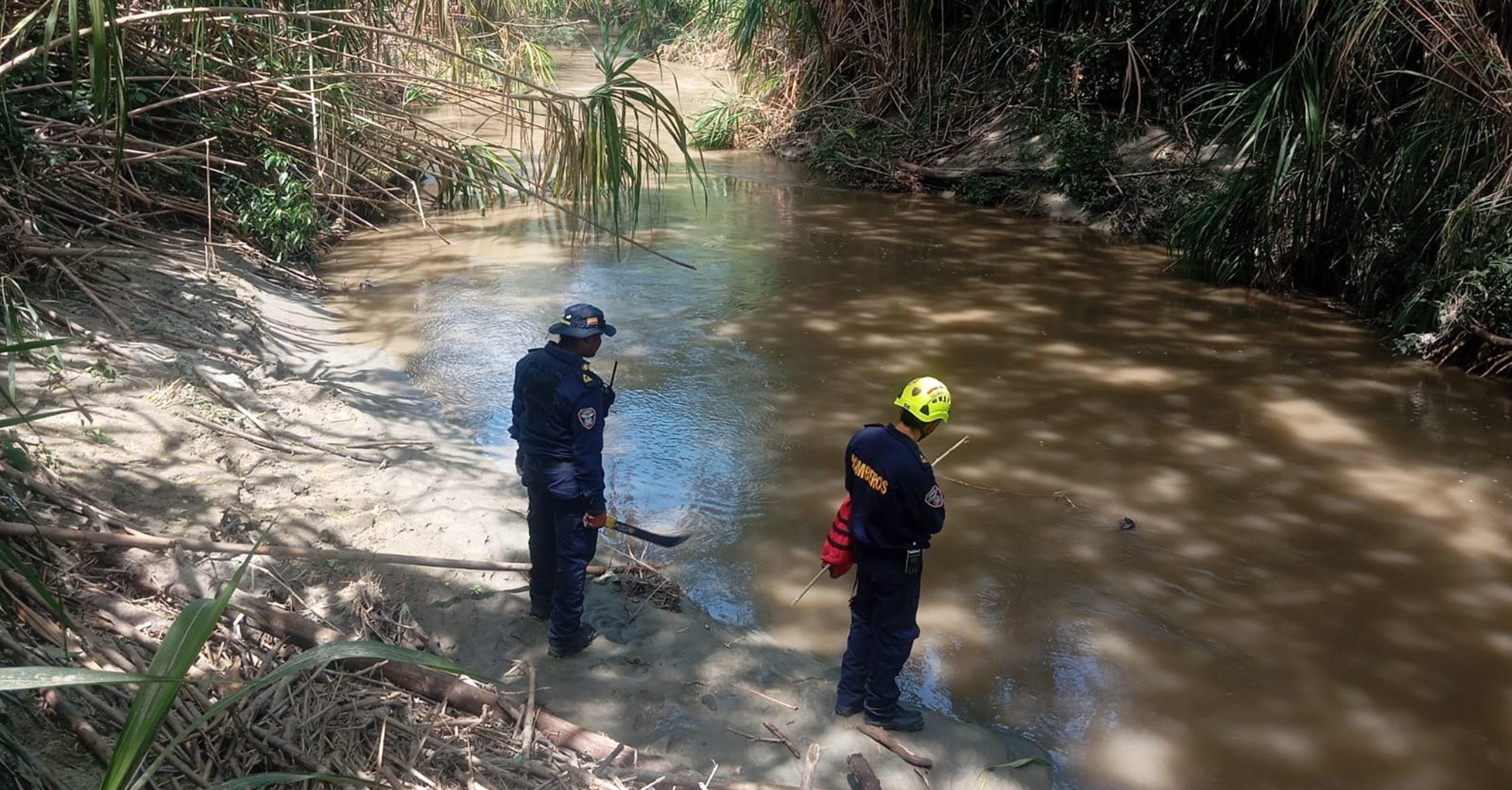 Continúan labores de búsqueda de menor desaparecido en el río Fraile, en Candelaria, Valle del Cauca
