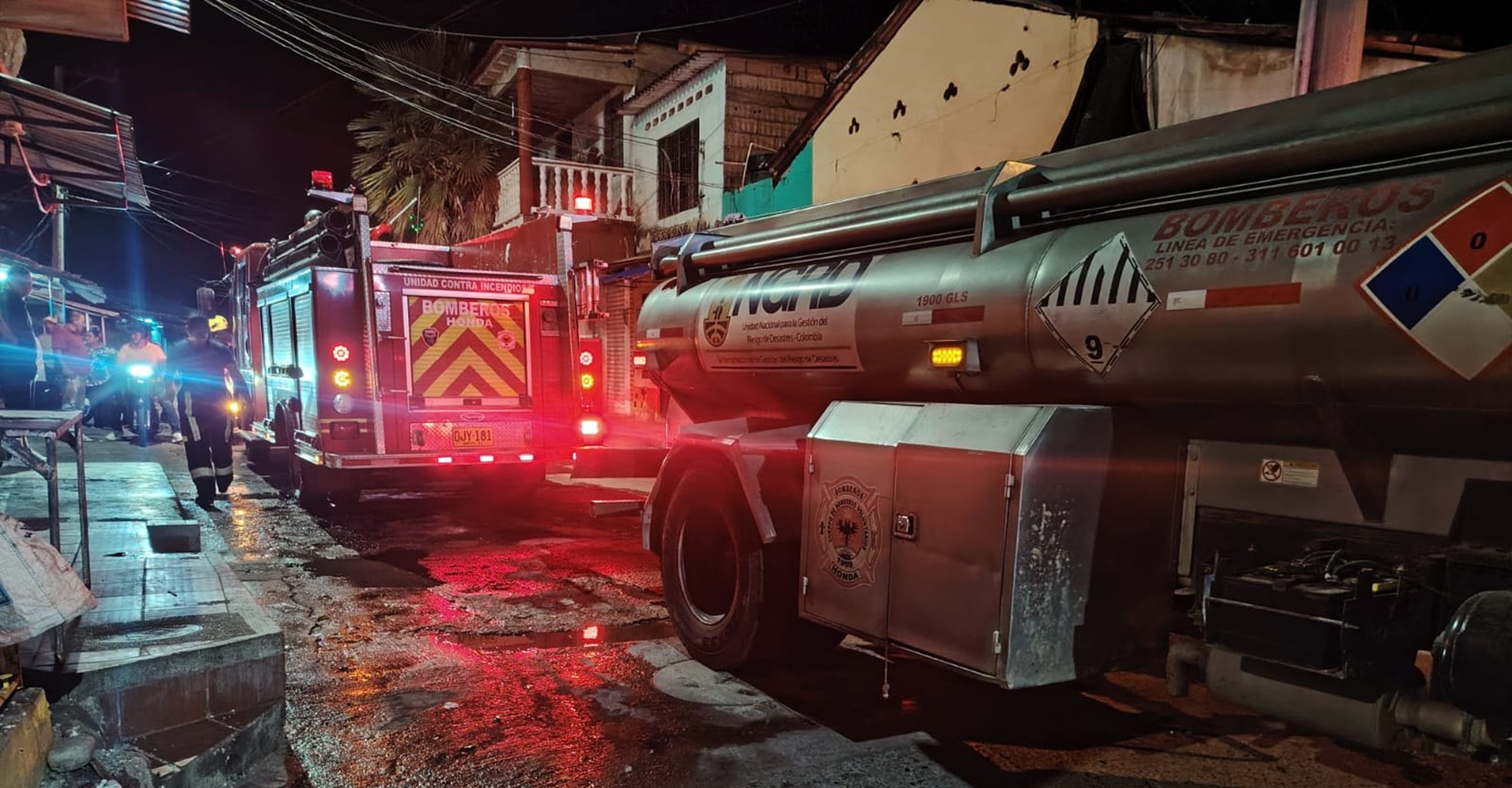 Bomberos de Honda controlaron incendio estructural en vivienda del sector Puente Luis Ignacio Andrade