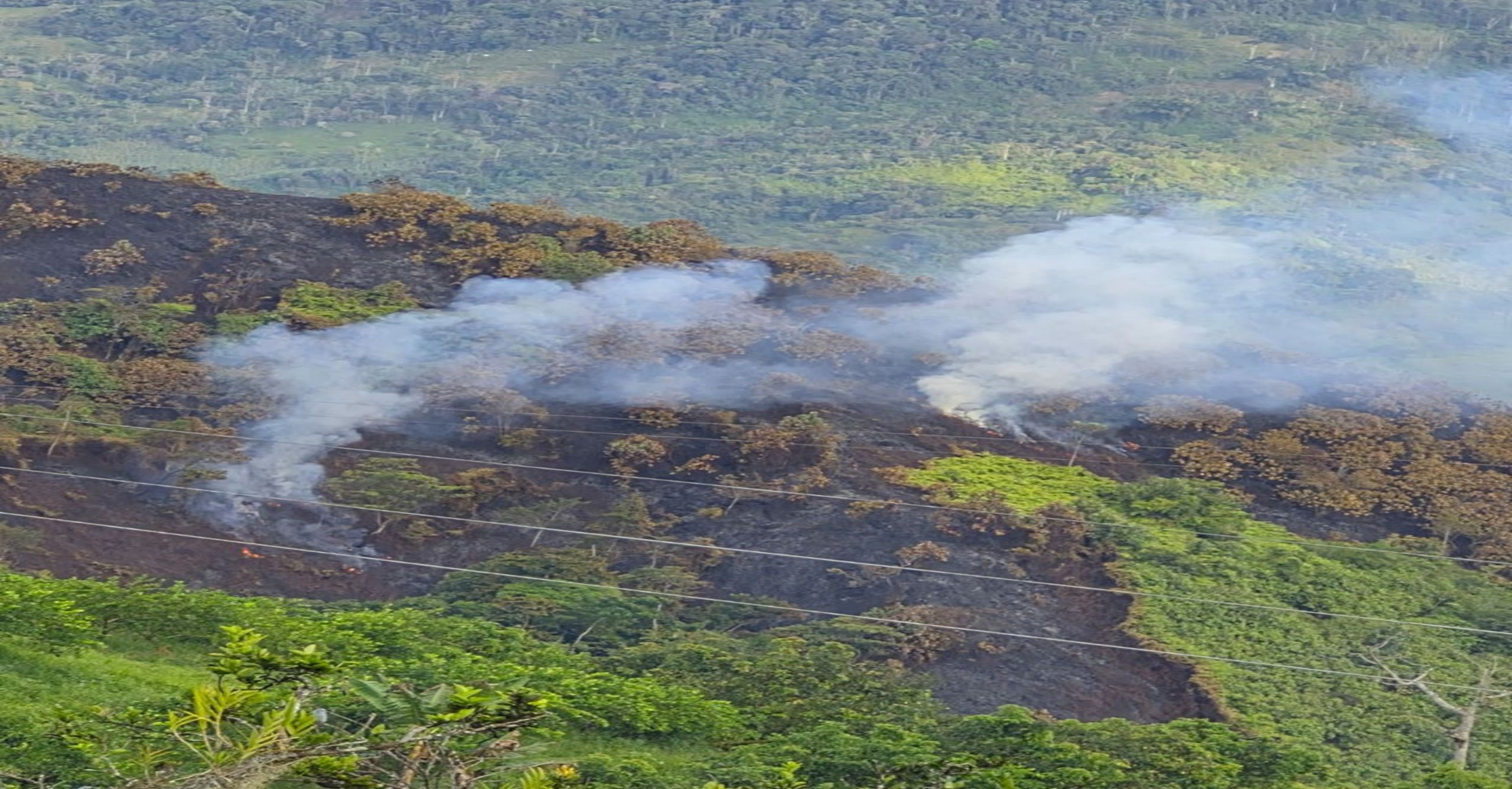 Bomberos superaron difíciles condiciones de acceso para controlar incendio forestal en Maripí