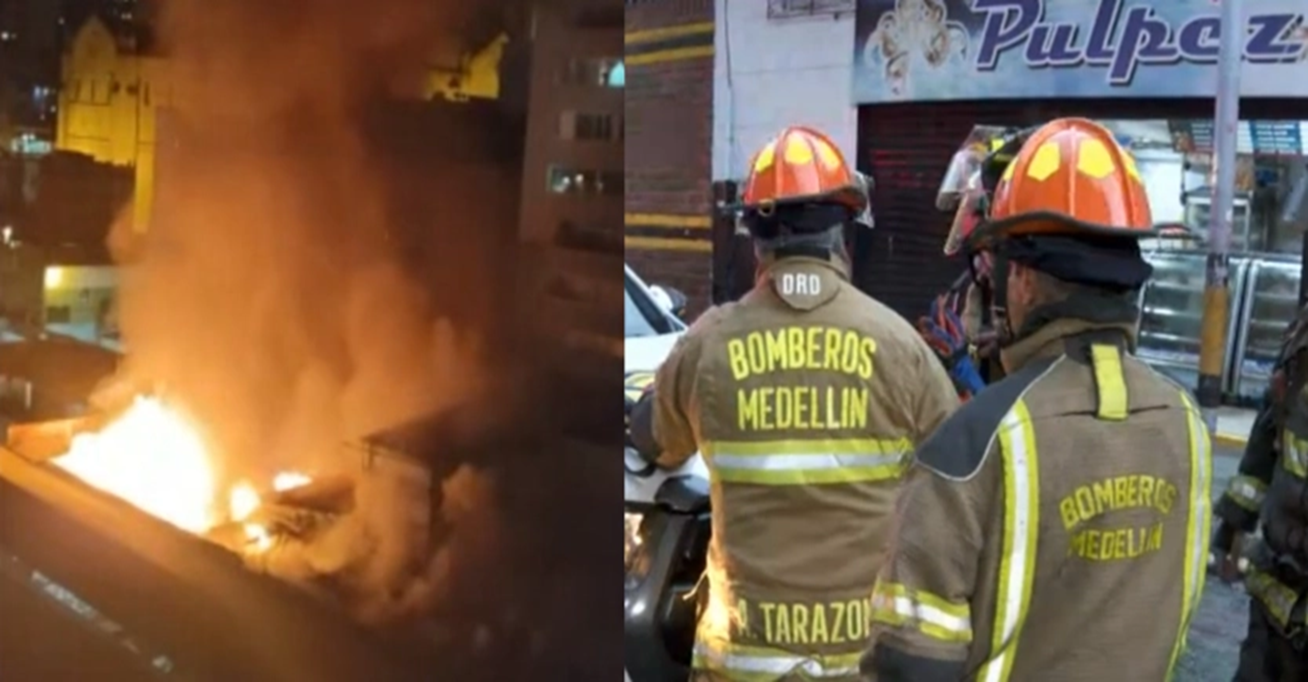 Federico Gutiérrez alcalde de Medellín informo que Bomberos oficiales liquidaron incendio estructural en Parque Bolívar y la Catedral Metropolitana